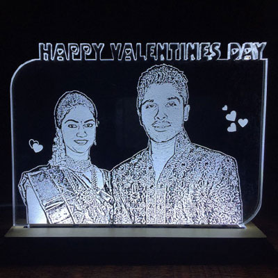 "Personalised Acrylic Laser Engraving Photo with Lighting - L5 Love - Click here to View more details about this Product